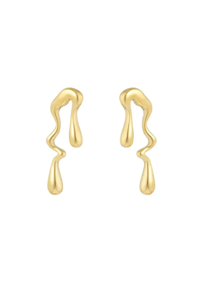 Yehwang Oorbellen dripping away | Goud 1 Yehwang Yehwang Oorbellen dripping away | Goud