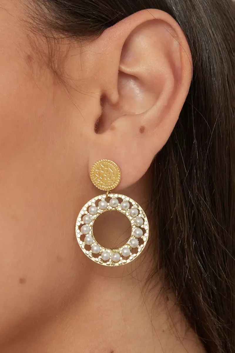 Yehwang Oorbellen dubbele cirkel | Zilver 2 Yehwang Yehwang Oorbellen dubbele cirkel | Zilver