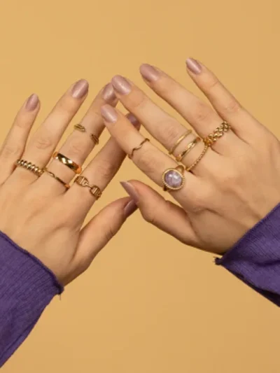 My Bendel My Bendel Brede gevlochten damering | Goud