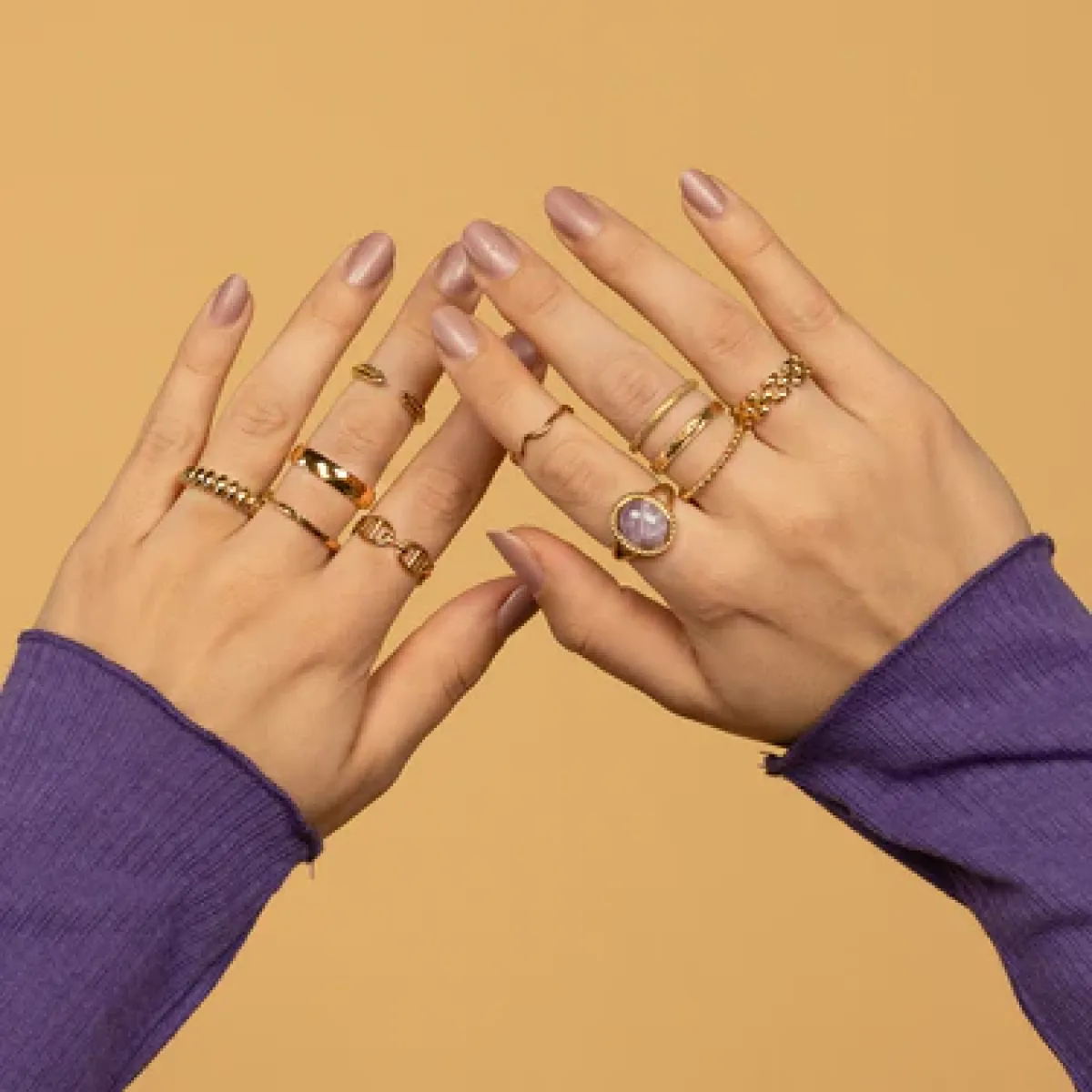 My Bendel Brede gevlochten damering | Goud 2 My Bendel My Bendel Brede gevlochten damering | Goud