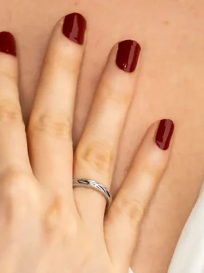 My Bendel My Bendel Ring met blad motief | Zilver