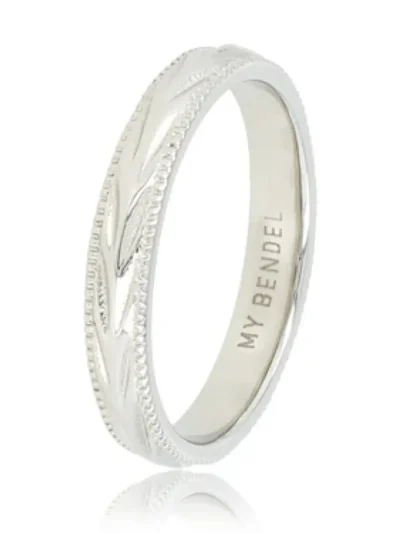 My Bendel My Bendel Ring met blad motief | Zilver
