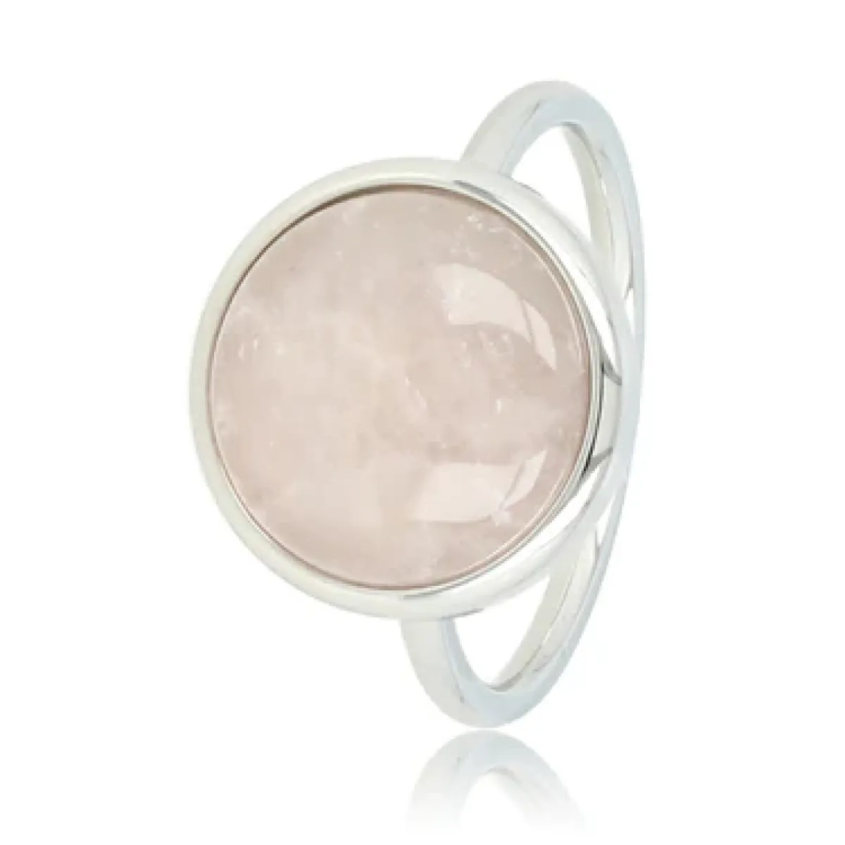 My Bendel Ring met Rose Quartz | Zilver 1 My Bendel My Bendel Ring met Rose Quartz | Zilver