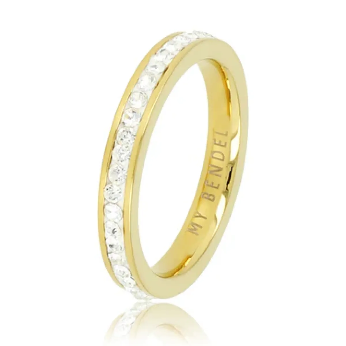 My Bendel Ring met zirkonia steentjes | Goud 1 My Bendel My Bendel Ring met zirkonia steentjes | Goud