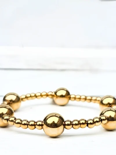 LabelSix LabelSix Kralenarmband Dots | Goud