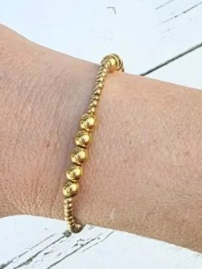 LabelSix LabelSix Kralenarmband Label Six fifth | Goud