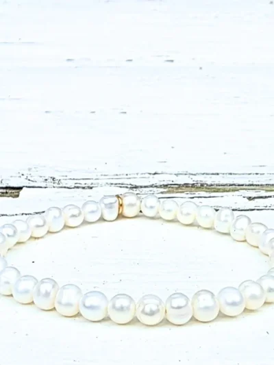 LabelSix LabelSix Kralenarmband pure pearl | Wit