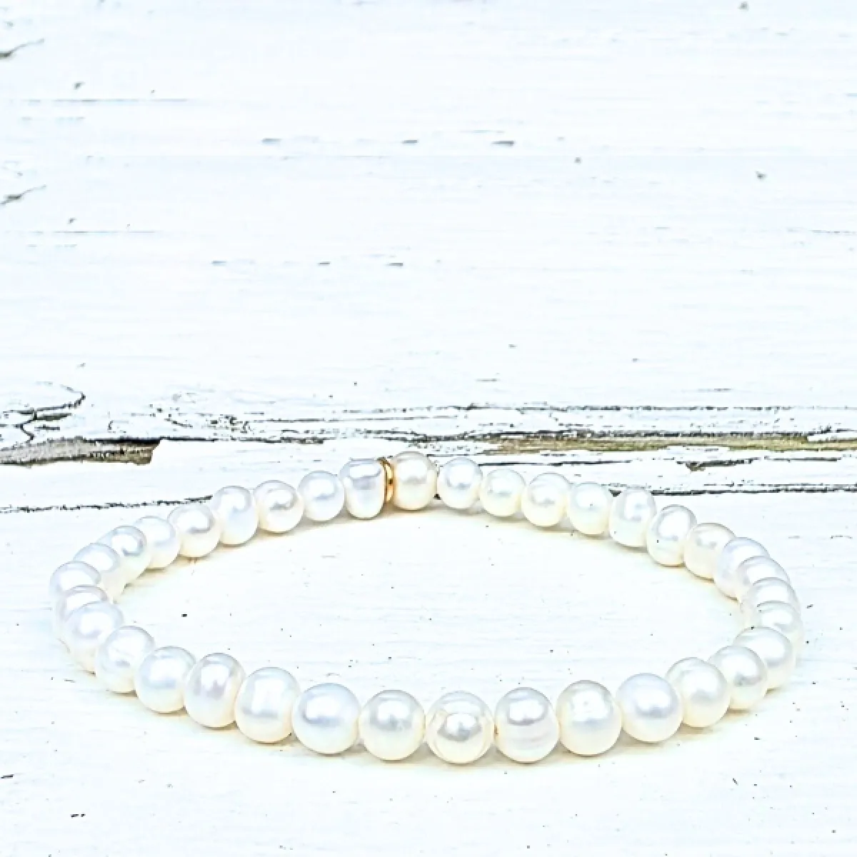 LabelSix Kralenarmband pure pearl | Wit 1 LabelSix LabelSix Kralenarmband pure pearl | Wit