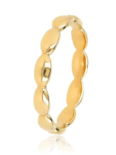 My Bendel My Bendel Aanschuifring met Ovale Vormen | Goud