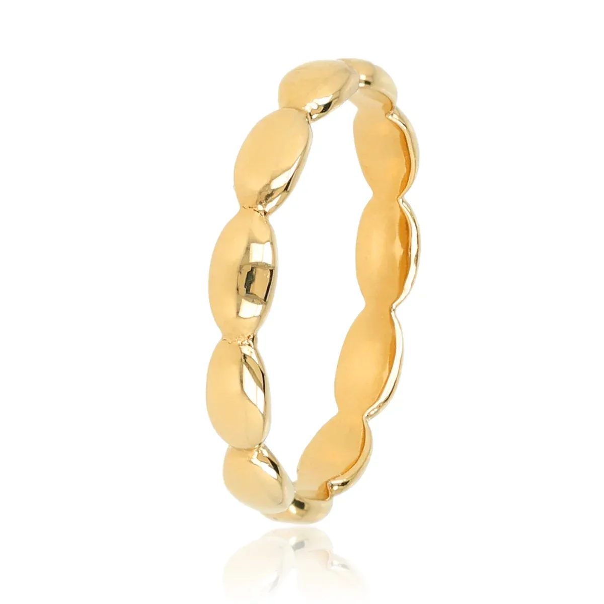 My Bendel Aanschuifring met Ovale Vormen | Goud 1 My Bendel My Bendel Aanschuifring met Ovale Vormen | Goud