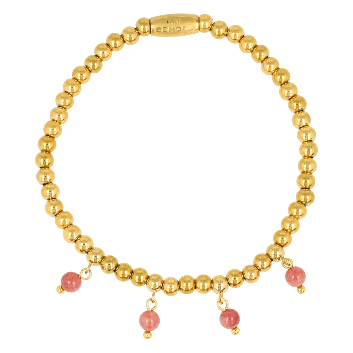 My Bendel Armband Bedels Rhodoniet | Goud 1 My Bendel My Bendel Armband Bedels Rhodoniet | Goud