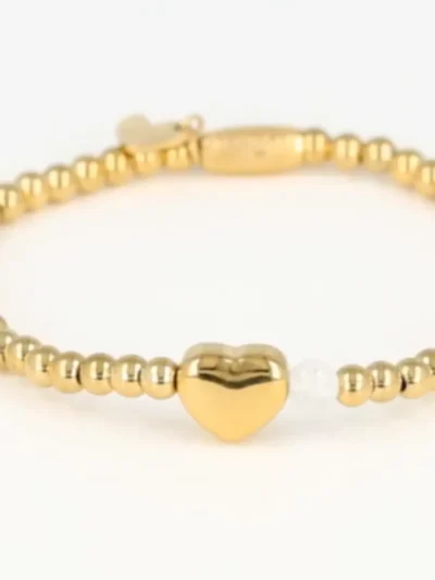 My Bendel My Bendel Armband met Hartje Edelsteen | Goud
