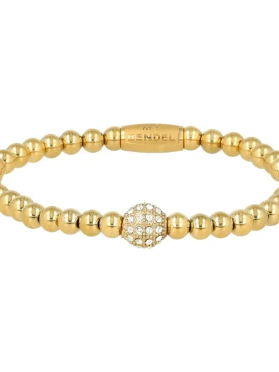 My Bendel My Bendel Armband met zirkonia bol | Goud