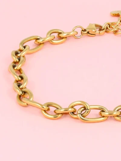My Bendel My Bendel Armband Ronde Ovale Schakels | Goud