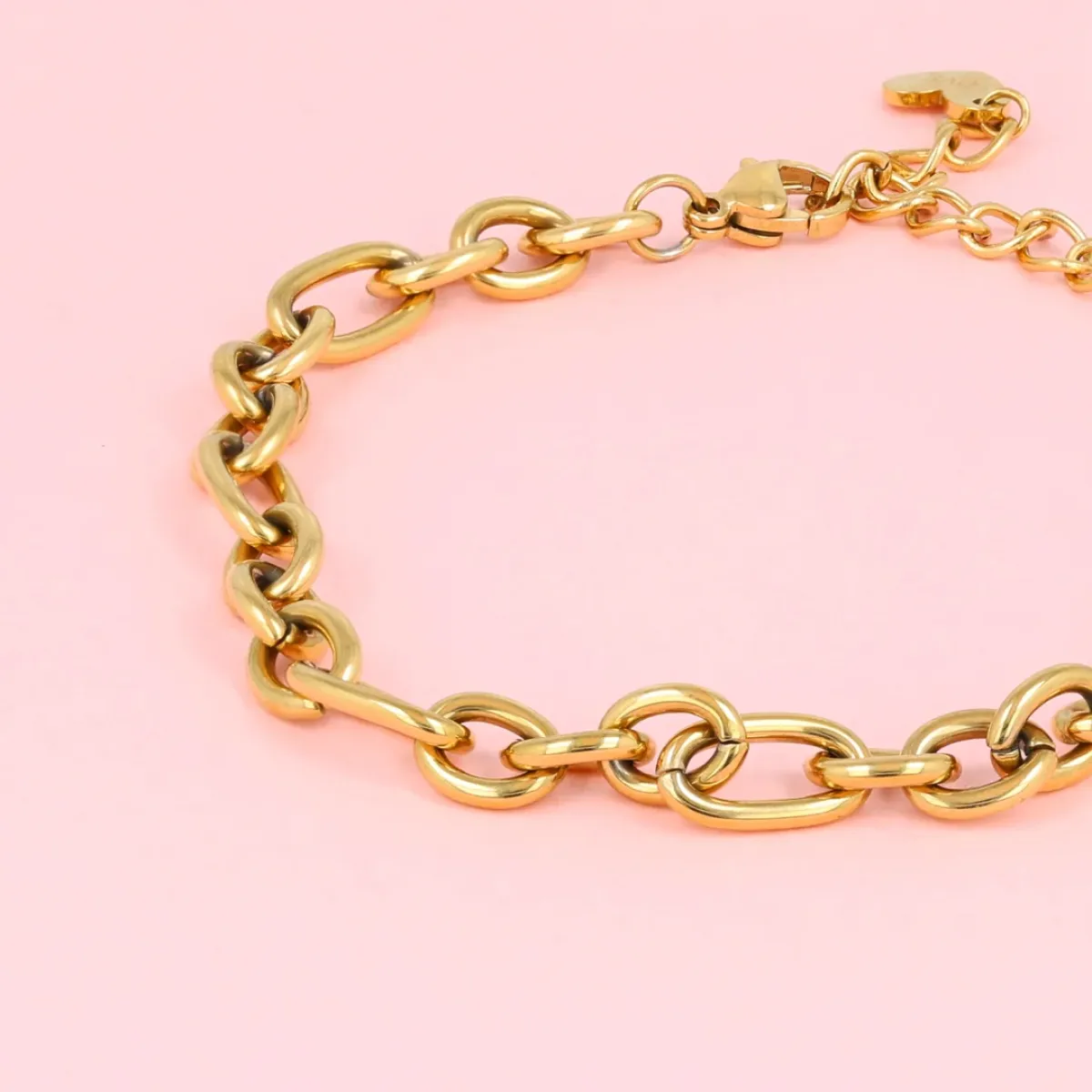 My Bendel Armband Ronde Ovale Schakels | Goud 2 My Bendel My Bendel Armband Ronde Ovale Schakels | Goud
