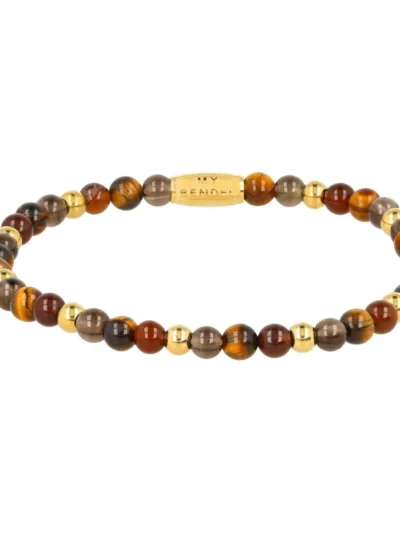 My Bendel My Bendel Armband Tiger Eye, Agate | Goud