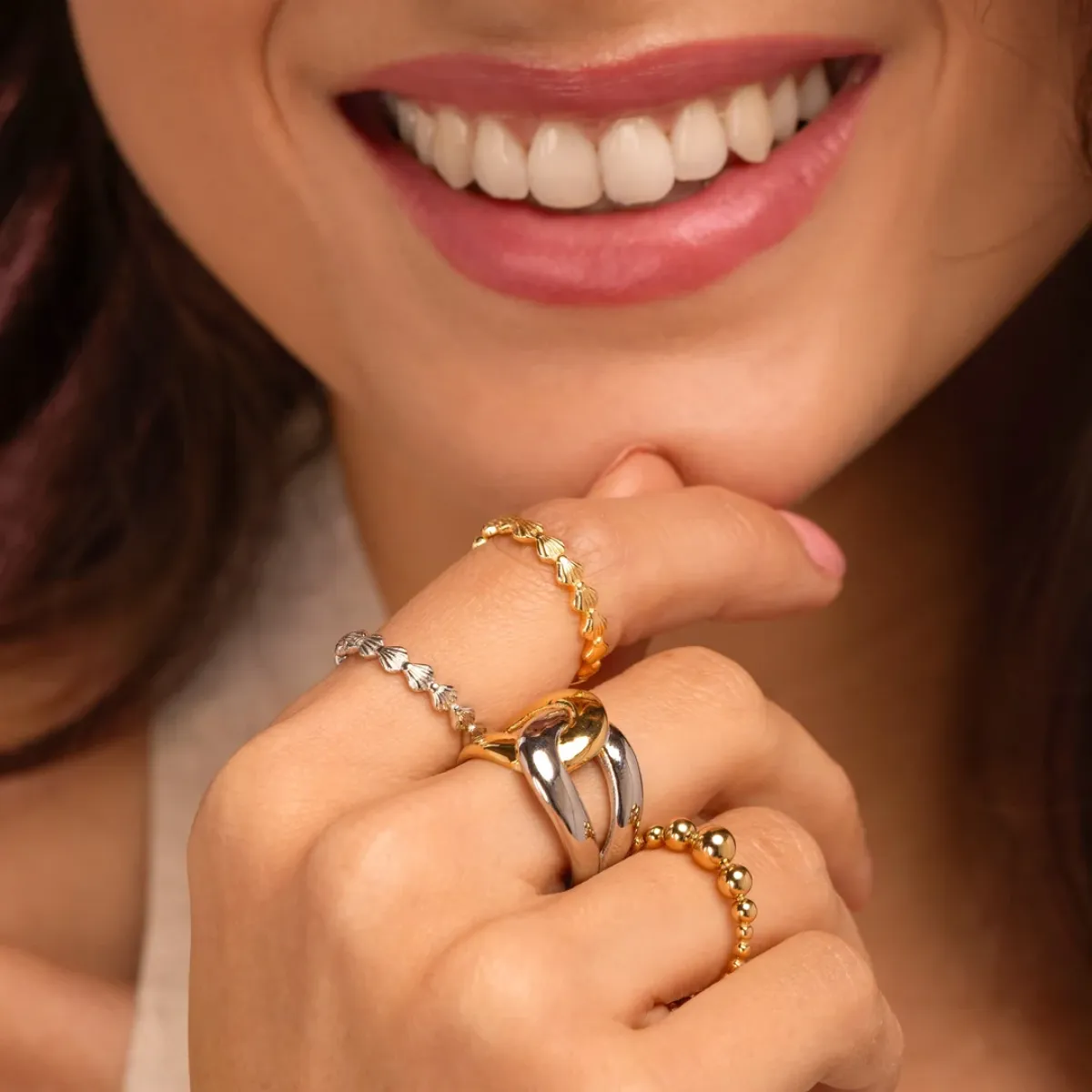 My Bendel Bicolor Ring | Goud 2 My Bendel My Bendel Bicolor Ring | Goud