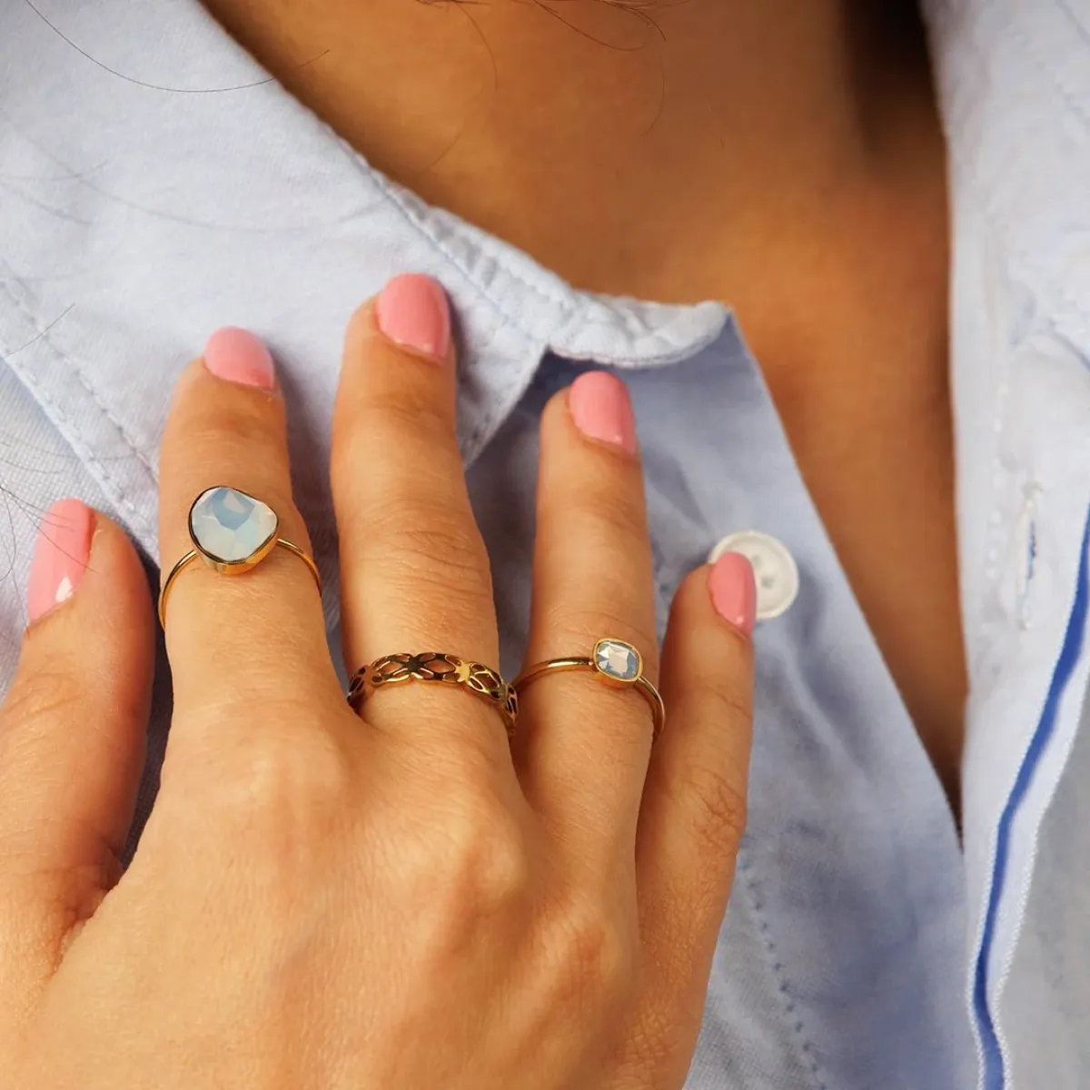 My Bendel Bloemenring Tijdloos | Goud 2 My Bendel My Bendel Bloemenring Tijdloos | Goud