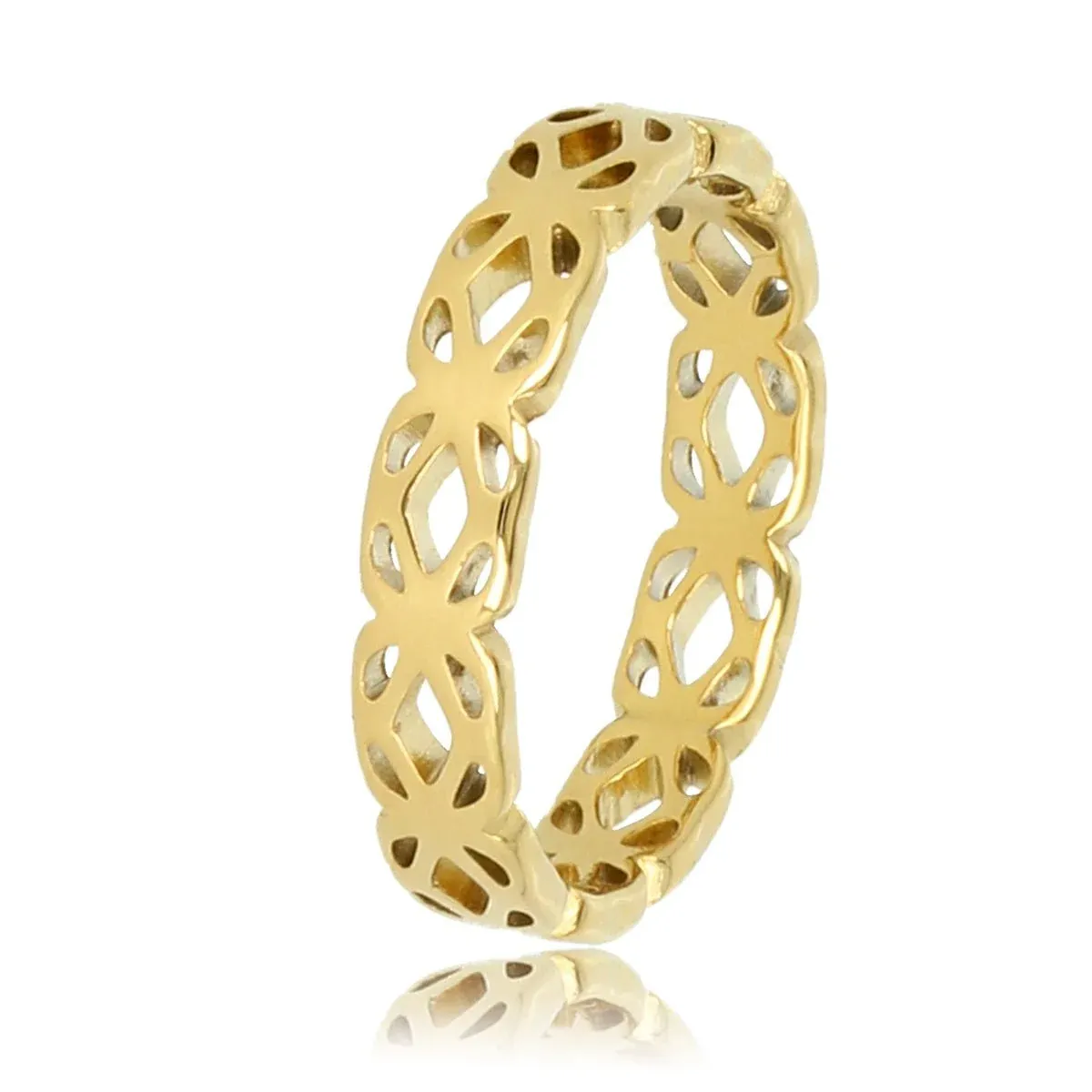 My Bendel Bloemenring Tijdloos | Goud 1 My Bendel My Bendel Bloemenring Tijdloos | Goud