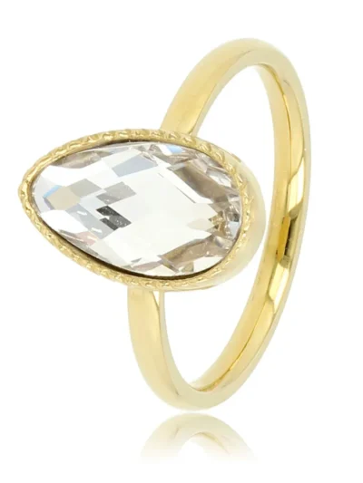 My Bendel My Bendel Druppel ring kristalsteen | Goud
