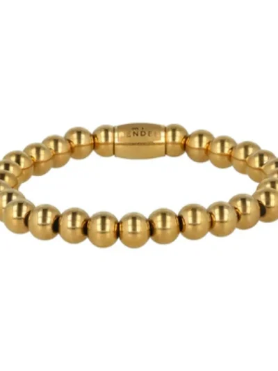 My Bendel My Bendel Elastische armband grote bol | Goud