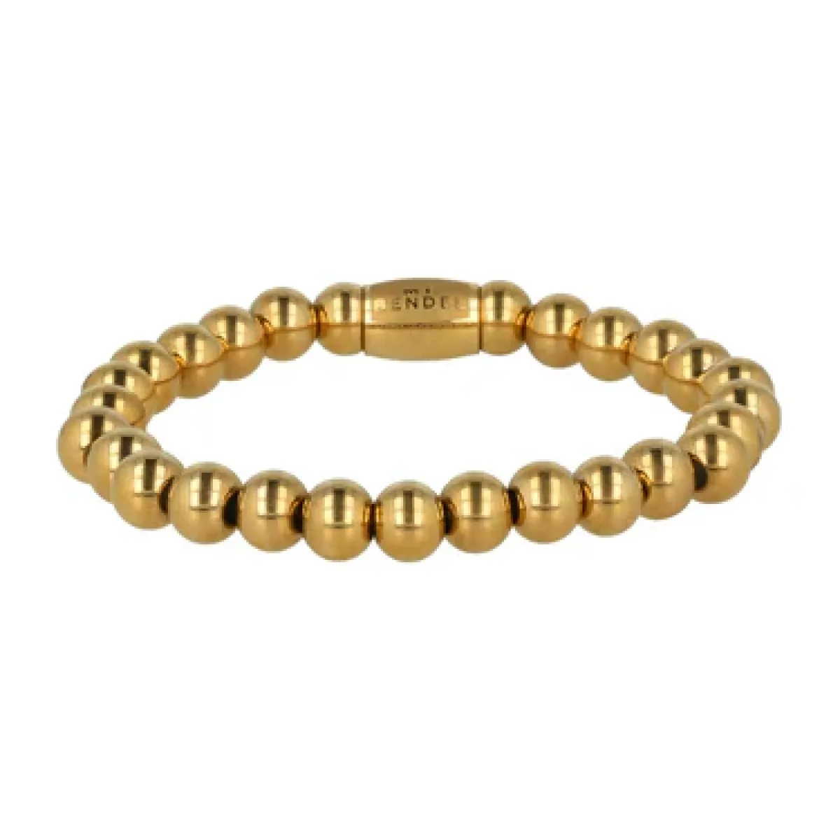 My Bendel Elastische armband grote bol | Goud 1 My Bendel My Bendel Elastische armband grote bol | Goud