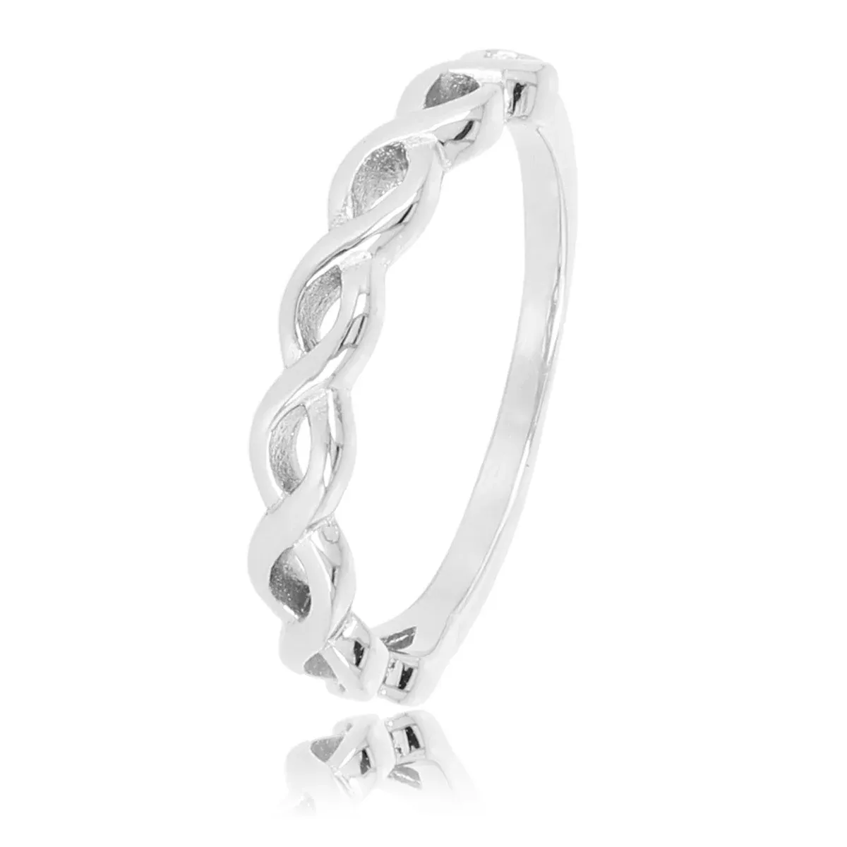 My Bendel Gewoven aanschuifring | Zilver 1 My Bendel My Bendel Gewoven aanschuifring | Zilver