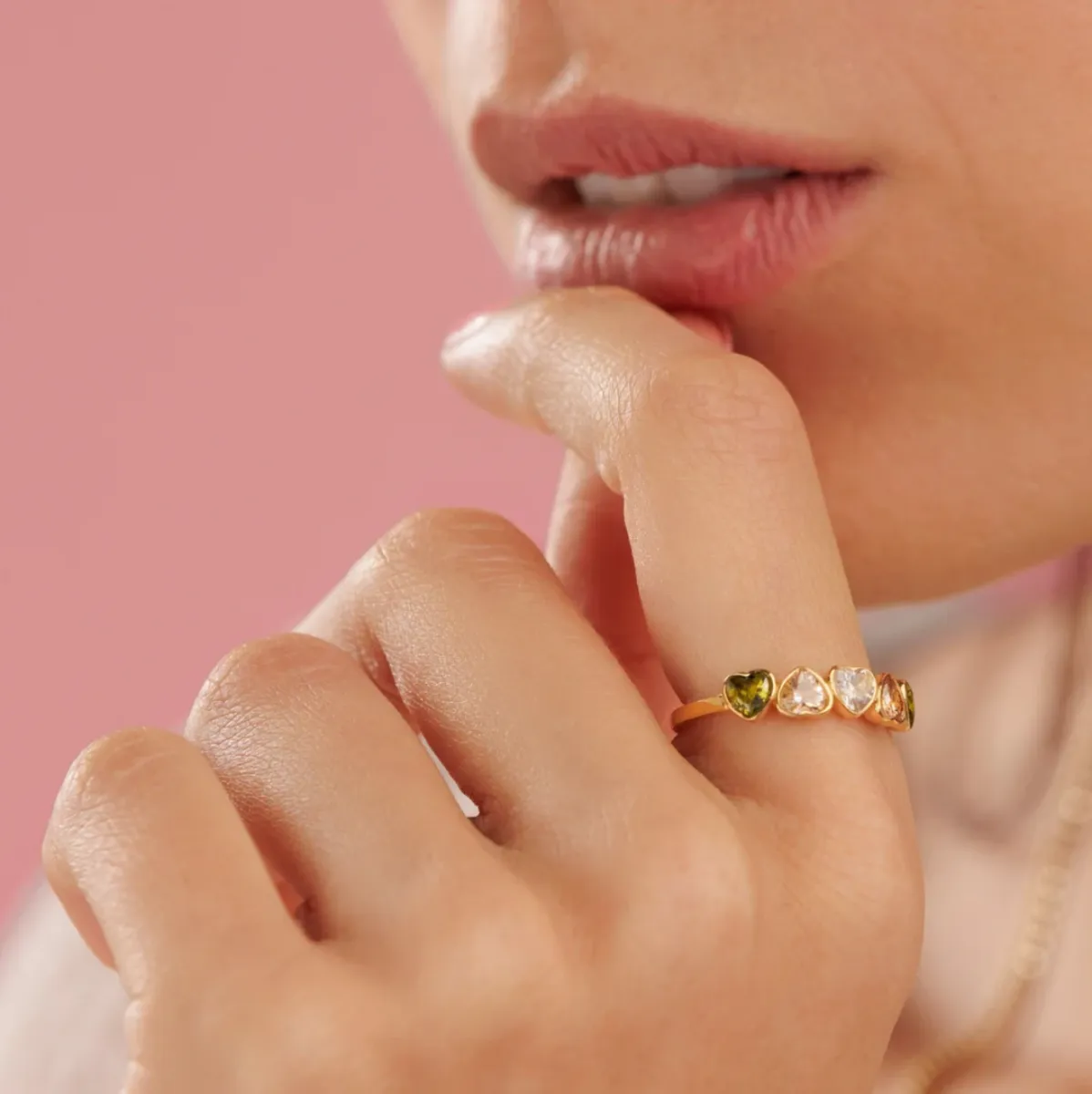 My Bendel Hartjes Ring Verschillende | Goud 2 My Bendel My Bendel Hartjes Ring Verschillende | Goud