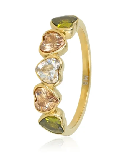 My Bendel My Bendel Hartjes Ring Verschillende | Goud