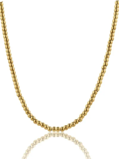 My Bendel My Bendel Ketting 3mm Balletjes | Goud
