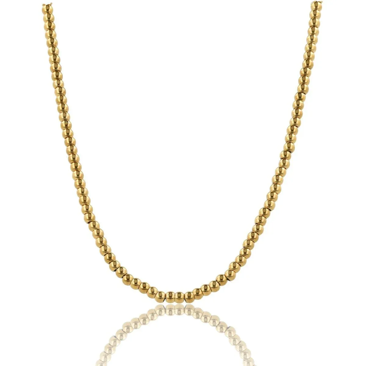 My Bendel Ketting 3mm Balletjes | Goud 1 My Bendel My Bendel Ketting 3mm Balletjes | Goud