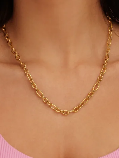 My Bendel My Bendel Ketting Ronde Ovale Schakels | Goud