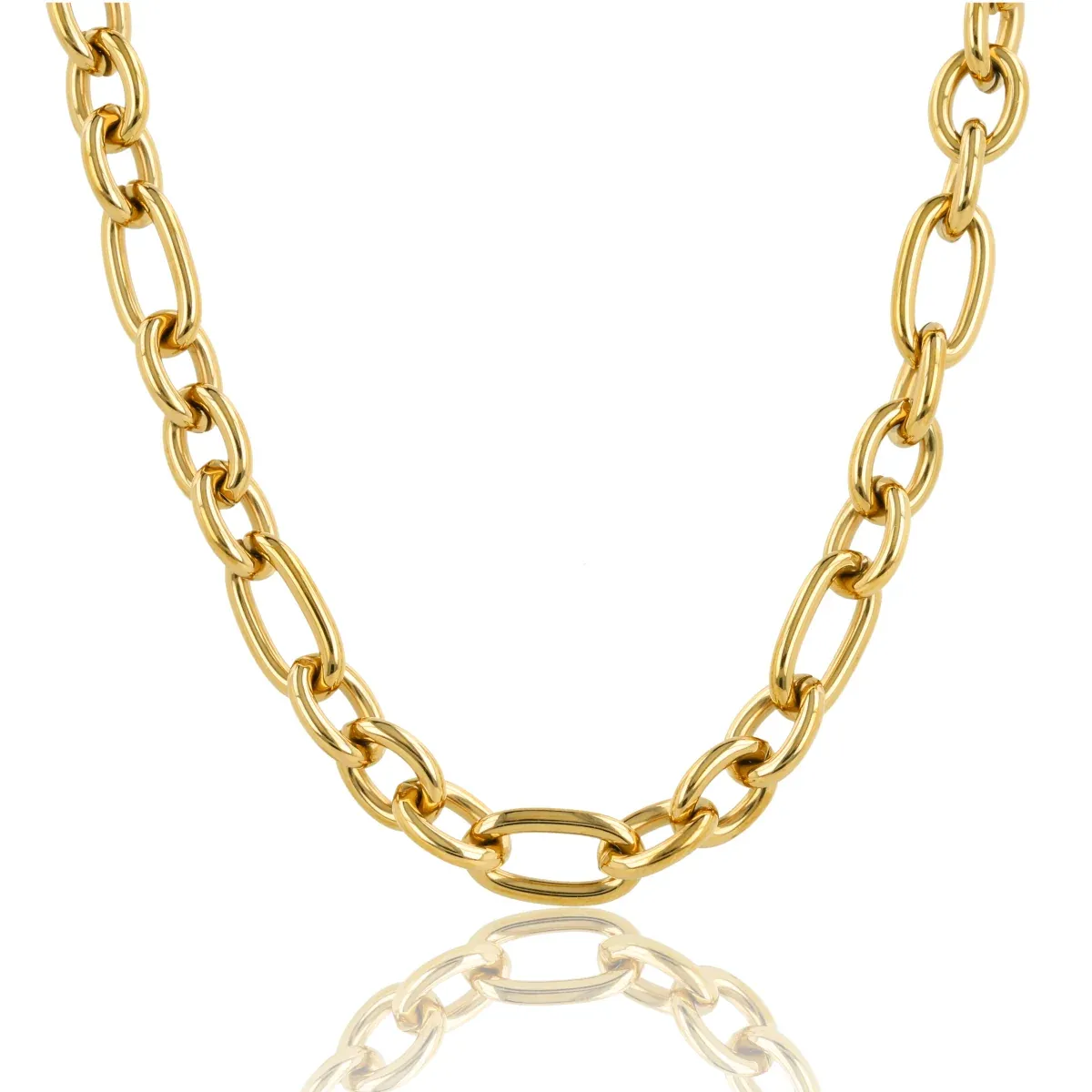 My Bendel Ketting Ronde Ovale Schakels | Goud 1 My Bendel My Bendel Ketting Ronde Ovale Schakels | Goud