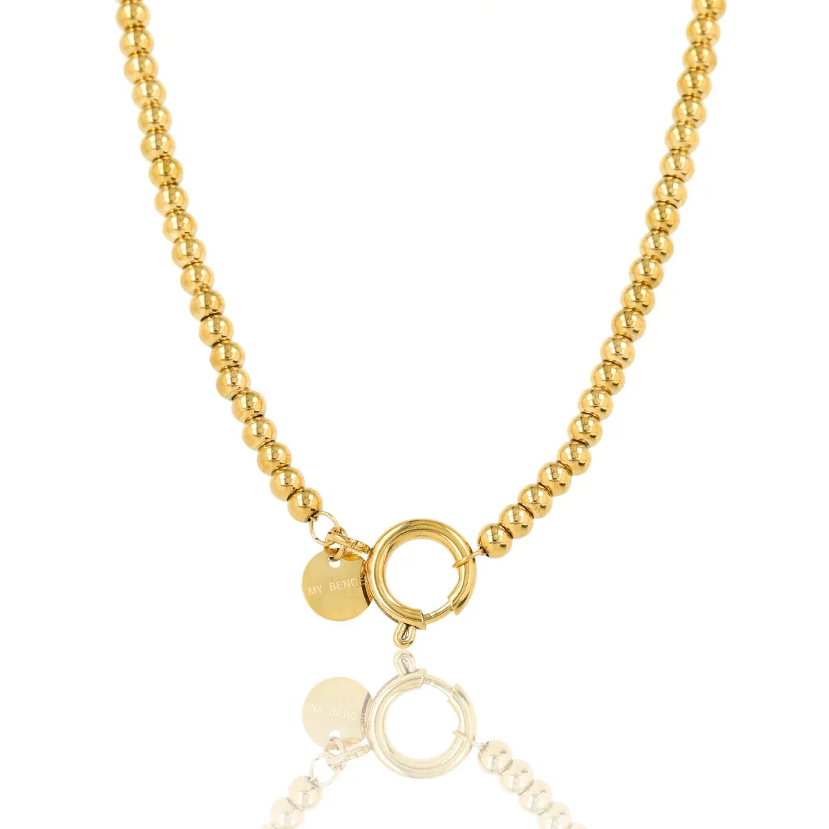 My Bendel Kralenketting met Slotje | Goud 1 My Bendel My Bendel Kralenketting met Slotje | Goud