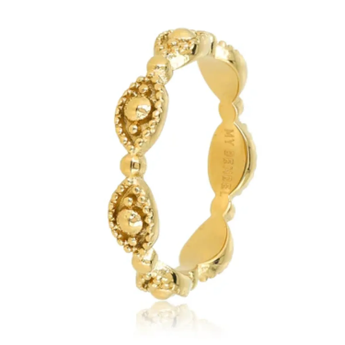 My Bendel Ring met oogjes | Goud 1 My Bendel My Bendel Ring met oogjes | Goud