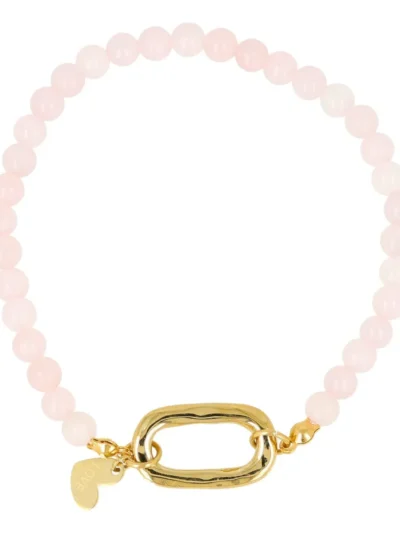 My Bendel My Bendel Rose Quartz armband | Goud