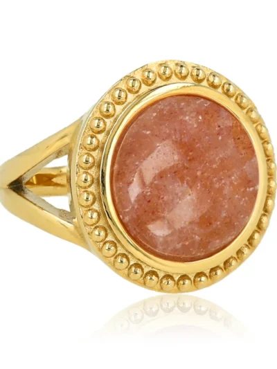 My Bendel My Bendel Vintage ring Berry Quartz | Goud