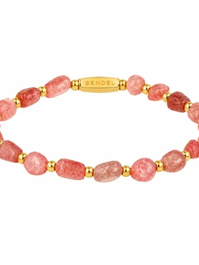 My Bendel My Bendel Armband Organische BerryQuartz | Goud
