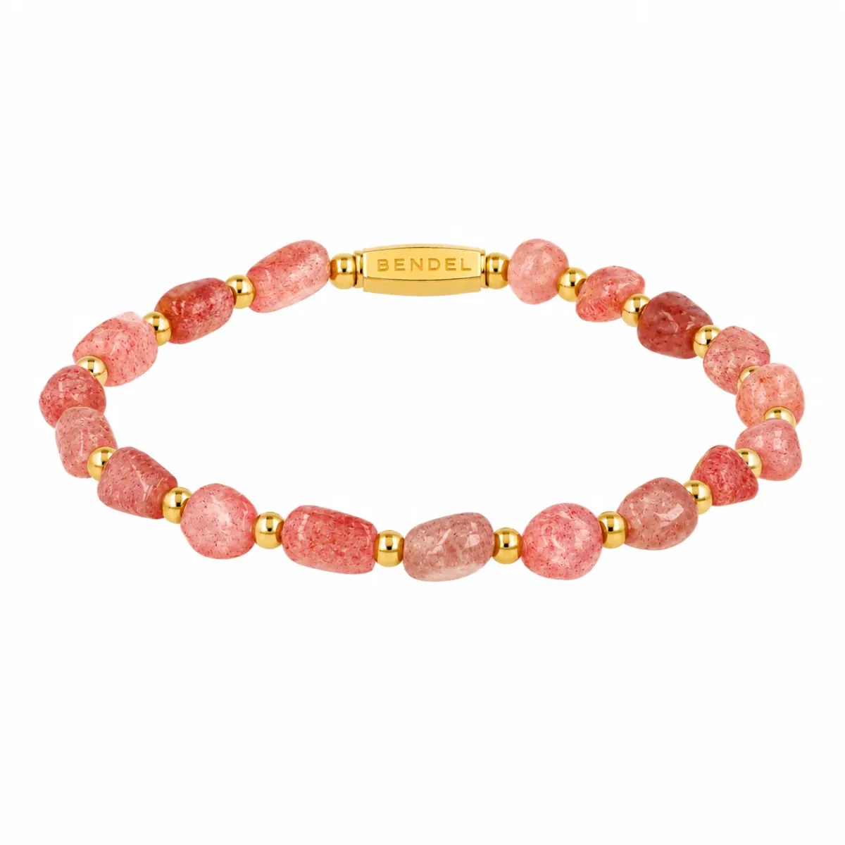 My Bendel My Bendel Armband Organische BerryQuartz | Goud