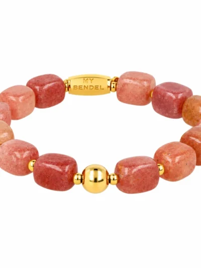 My Bendel My Bendel Bold Armband Berry Quartz | Goud