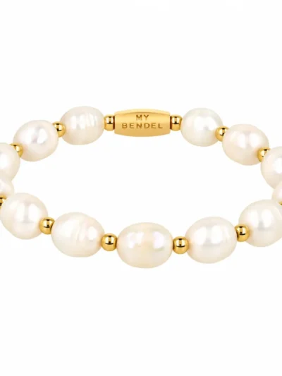 My Bendel My Bendel Bold Armband Zoetwater Parels | Goud