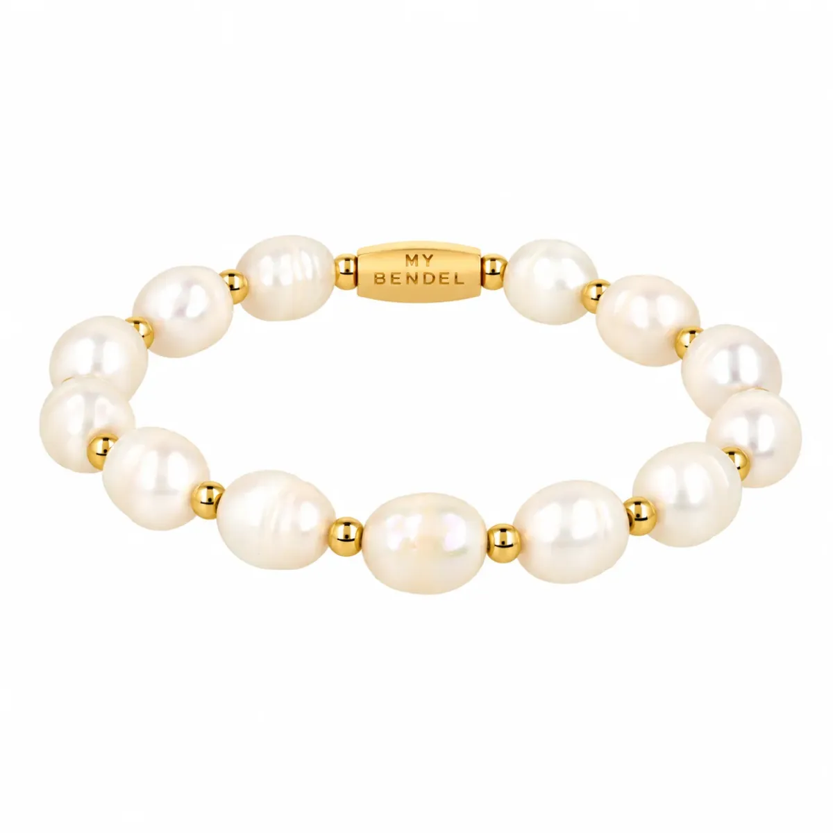 My Bendel Bold Armband Zoetwater Parels | Goud 1 My Bendel My Bendel Bold Armband Zoetwater Parels | Goud