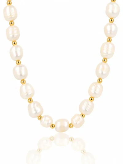 My Bendel My Bendel Bold Ketting Zoetwater Parels | Goud