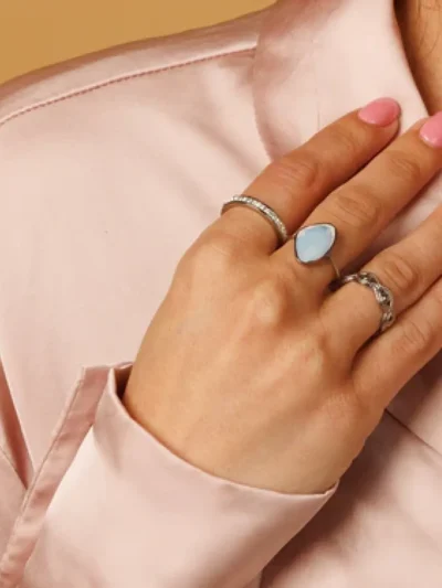 My Bendel My Bendel Ring met zirkonia steentjes | Zilver