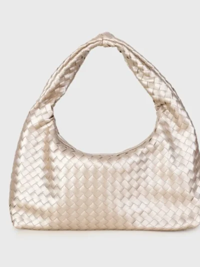 Sunsetfashio Sunsetfashio Gevlochten tas | Goud