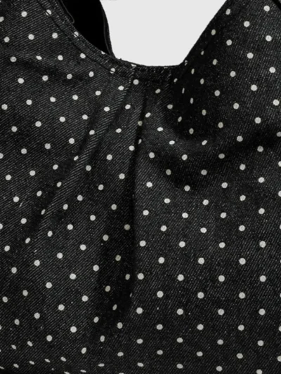 Yehwang Yehwang Polkadot Geplooide tas | Zwart