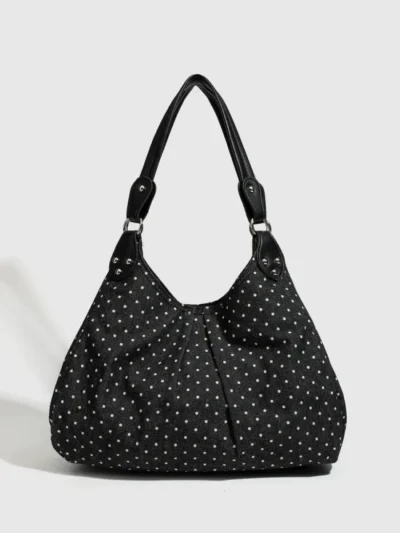 Yehwang Yehwang Polkadot Geplooide tas | Zwart