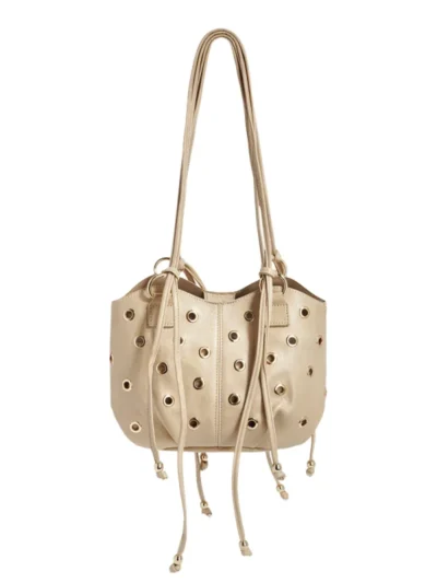 Yehwang Yehwang Schoudertas met studs | Wit