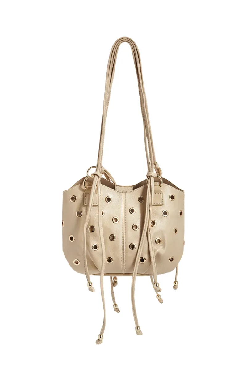 Yehwang Schoudertas met studs | Wit 1 Yehwang Yehwang Schoudertas met studs | Wit